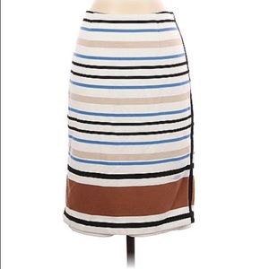 White House Black Market Striped Skirt